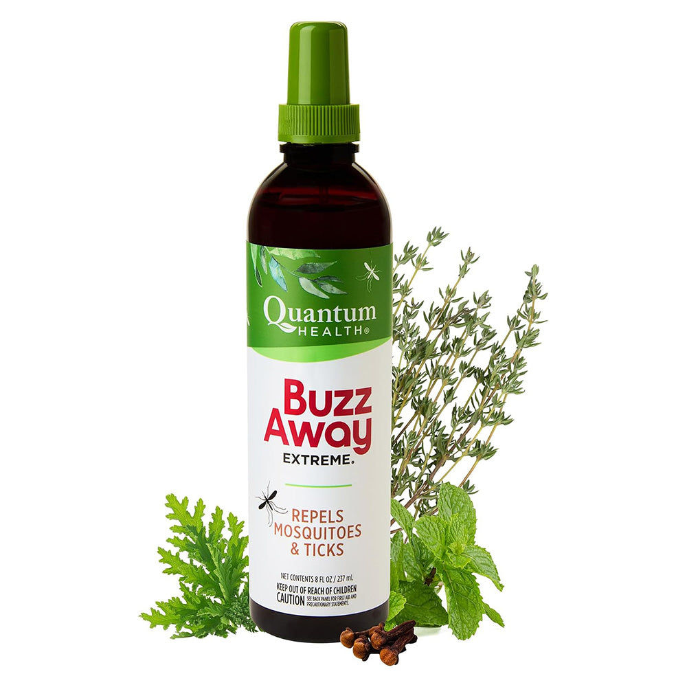 Buzz Away Extreme Natural Insect Repellent for Mosquitos and Ticks Flies Deet-Free 8Oz